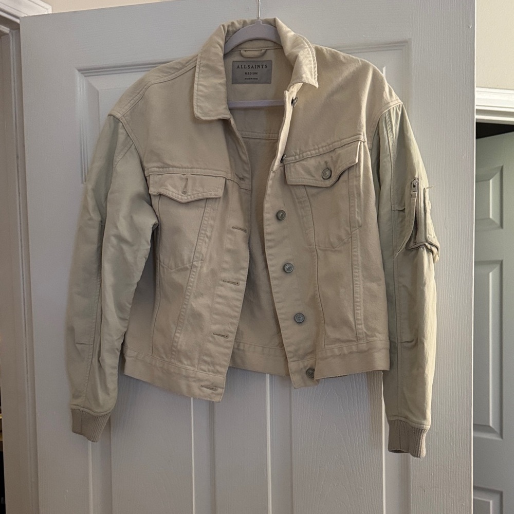 All Saints Women's Tan Utility Jacket